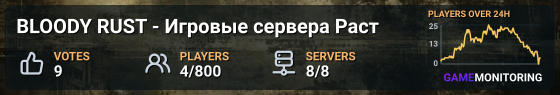 BLOODY RUST - Игровые сервера Раст