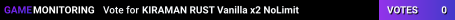 KIRAMAN RUST Vanilla x2 NoLimit
