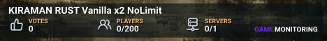 KIRAMAN RUST Vanilla x2 NoLimit