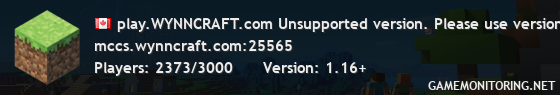 play.WYNNCRAFT.com v2.0.4 ✦ Unsupported version. Please use version 1.16+