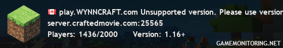 play.WYNNCRAFT.com v2.0.4 ✦ Unsupported version. Please use version 1.16+