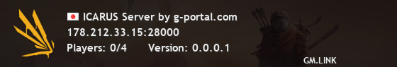 ICARUS Server by g-portal.com