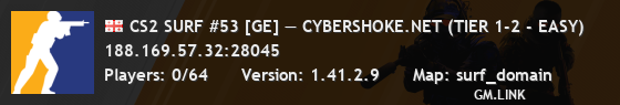 CS2 SURF #53 [GE] — CYBERSHOKE.NET (TIER 1-2 - EASY)