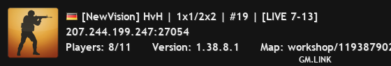 [NewVision] HvH | 1x1/2x2 | #19 | [LIVE 2-8]