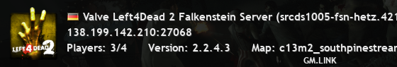 Valve Left4Dead 2 Falkenstein Server (srcds1005-fsn-hetz.421.54