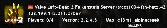 Valve Left4Dead 2 Falkenstein Server (srcds1004-fsn-hetz.421.43