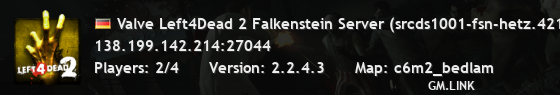 Valve Left4Dead 2 Falkenstein Server (srcds1001-fsn-hetz.421.30