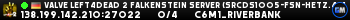 Valve Left4Dead 2 Falkenstein Server (srcds1005-fsn-hetz.421.8)