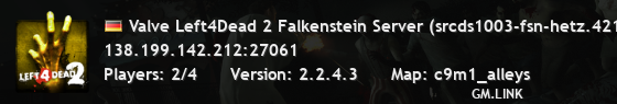 Valve Left4Dead 2 Falkenstein Server (srcds1003-fsn-hetz.421.47