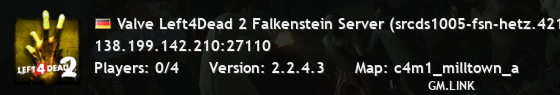 Valve Left4Dead 2 Falkenstein Server (srcds1005-fsn-hetz.421.96