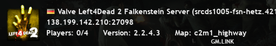 Valve Left4Dead 2 Falkenstein Server (srcds1005-fsn-hetz.421.84