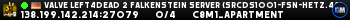 Valve Left4Dead 2 Falkenstein Server (srcds1001-fsn-hetz.421.65
