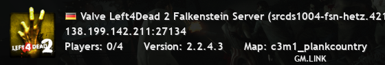 Valve Left4Dead 2 Falkenstein Server (srcds1004-fsn-hetz.421.12