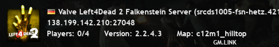 Valve Left4Dead 2 Falkenstein Server (srcds1005-fsn-hetz.421.34