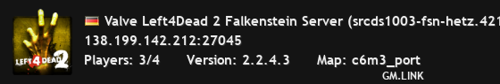 Valve Left4Dead 2 Falkenstein Server (srcds1003-fsn-hetz.421.31