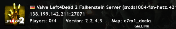 Valve Left4Dead 2 Falkenstein Server (srcds1004-fsn-hetz.421.57