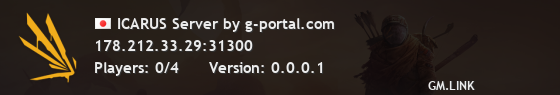ICARUS Server by g-portal.com