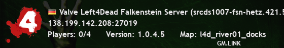 Valve Left4Dead Falkenstein Server (srcds1007-fsn-hetz.421.5)