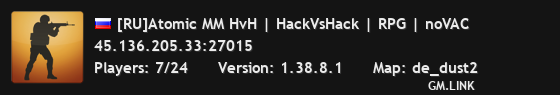 [RU]Atomic MM HvH | HackVsHack | RPG | noVAC