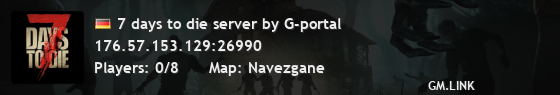 7 days to die server by G-portal