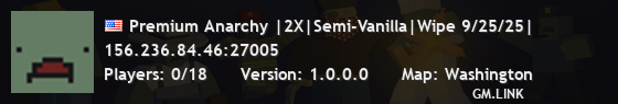 Premium Anarchy |2X|Semi-Vanilla|Wipe 9/25/25|