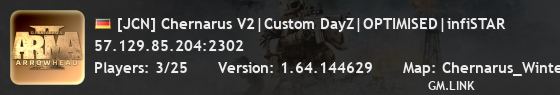 [JCN] Chernarus V2|Custom DayZ|OPTIMISED|infiSTAR