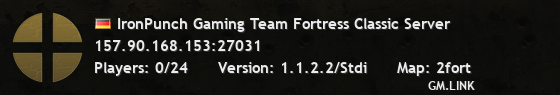 IronPunch Gaming Team Fortress Classic Server