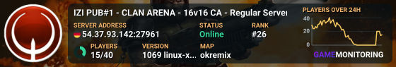 IZI PUB#1 - CLAN ARENA - 16v16 CA - Regular Server