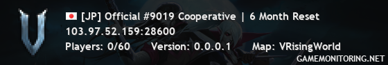 [JP] Official #9019 Cooperative | 6 Month Reset