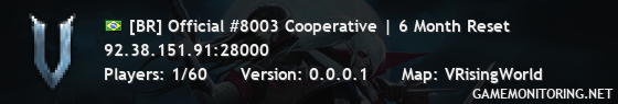 [BR] Official #8003 Cooperative | 6 Month Reset