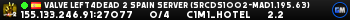 Valve Left4Dead Spain Server (srcds1002-mad1.195.63)