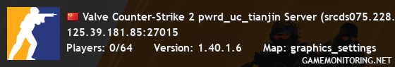 Valve Counter-Strike 2 pwrd_uc_tianjin Server (srcds075.228.1)