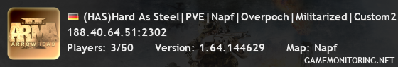 (HAS)Hard As Steel|PVE|Napf|Overpoch|Militarized|Custom2|1.0.7.