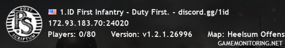 1.ID First Infantry - Duty First. - discord.gg/1id