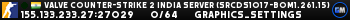 Valve Counter-Strike 2 india Server (srcds1017-bom1.261.15)