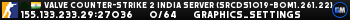 Valve Counter-Strike 2 india Server (srcds1019-bom1.261.22)