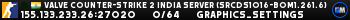 Valve Counter-Strike 2 india Server (srcds1016-bom1.261.6)