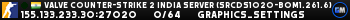 Valve Counter-Strike 2 india Server (srcds1020-bom1.261.6)