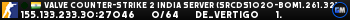 Valve Counter-Strike 2 india Server (srcds1020-bom1.261.32)