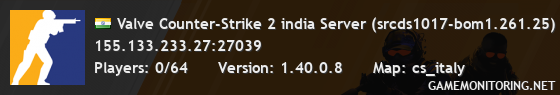 Valve Counter-Strike 2 india Server (srcds1017-bom1.261.25)