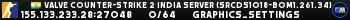 Valve Counter-Strike 2 india Server (srcds1018-bom1.261.34)