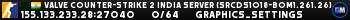 Valve Counter-Strike 2 india Server (srcds1018-bom1.261.26)