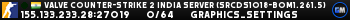 Valve Counter-Strike 2 india Server (srcds1018-bom1.261.5)