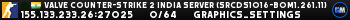 Valve Counter-Strike 2 india Server (srcds1016-bom1.261.11)