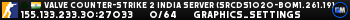 Valve Counter-Strike 2 india Server (srcds1020-bom1.261.19)