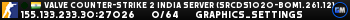 Valve Counter-Strike 2 india Server (srcds1020-bom1.261.12)