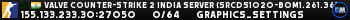 Valve Counter-Strike 2 india Server (srcds1020-bom1.261.36)