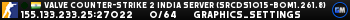 Valve Counter-Strike 2 india Server (srcds1015-bom1.261.8)