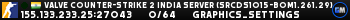 Valve Counter-Strike 2 india Server (srcds1015-bom1.261.29)