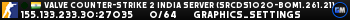 Valve Counter-Strike 2 india Server (srcds1020-bom1.261.21)